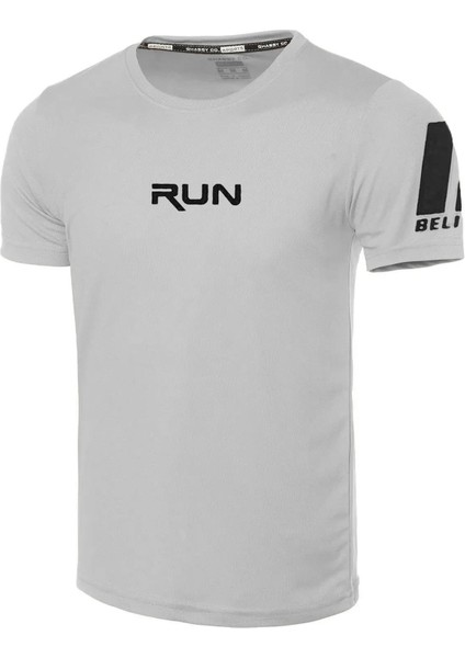 Erkek Nem Emici Hızlı Kuruma Performans Running Spor T-Shirt