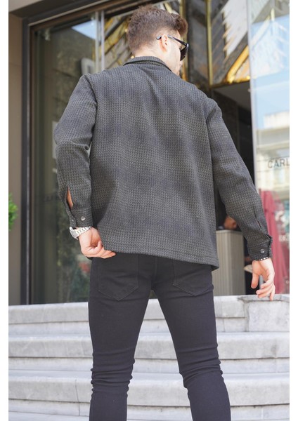 Haki Desenli Erkek Oduncu Gömlek 6711 modelleri