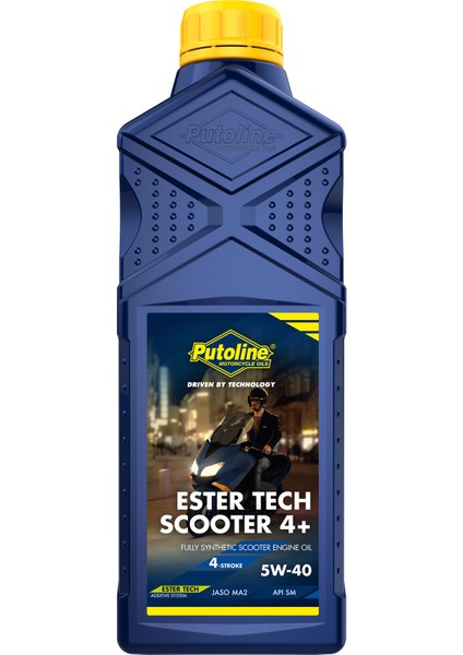 1 L Bottle Putoline Ester Tech Scooter 4t+ 5W-40