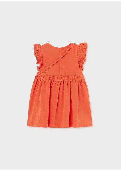 Kız Bebek Ananas Çantalı Penye Elbise modelleri