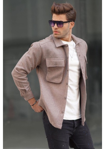 Kahverengi Oversize Oduncu Erkek Gömlek 6709 fiyatları