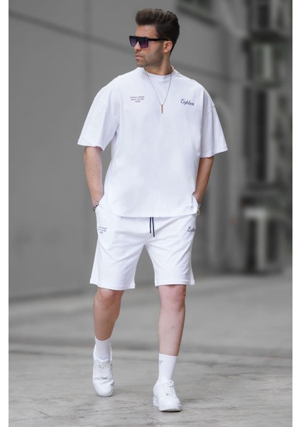 Beyaz Erkek Şort Takımı 5937
