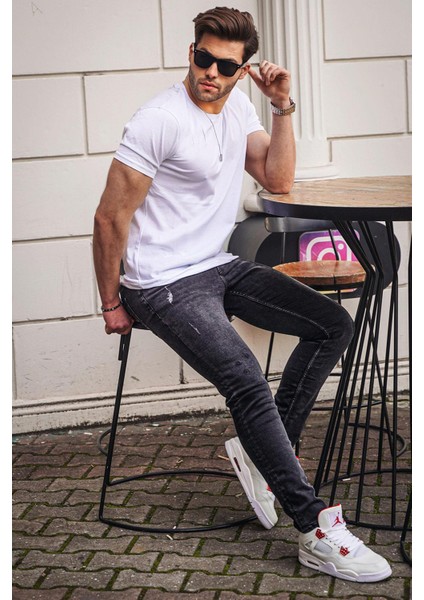 Füme Slim Fit Erkek Jean 6867 indirimleri