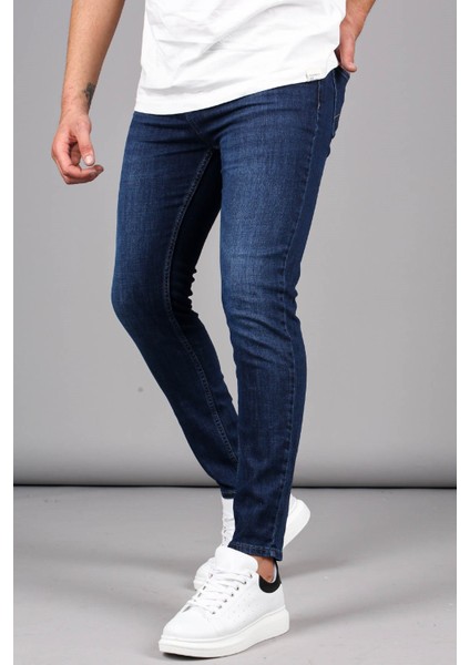 Mavi Yıkamalı Skinny Fit Erkek Jean 6334