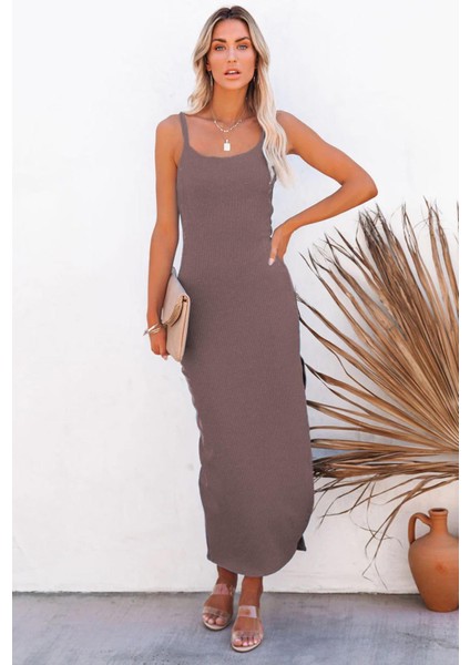 Vizon Askılı Uzun Elbise MG1728 fiyatları