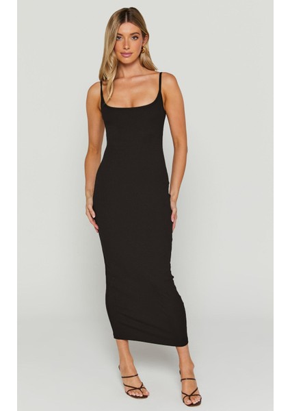 Siyah Askılı Kaşkorse Basic Elbise MG1984 fiyatları