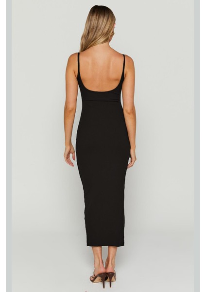 Siyah Askılı Kaşkorse Basic Elbise MG1984 modelleri