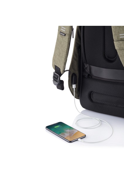 Bobby Hero Unisex Suya Dayanıklı Hırsızlık Önleyici Tasarım USB Şarj Girişli Akıllı Sırt Çantası - 18 L