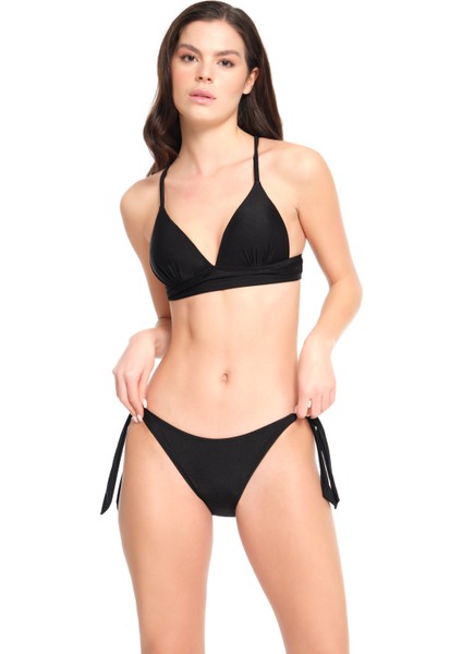 Kadın Siyah Kaplı Destekli Bikini Takımı 23S100ST fiyatları