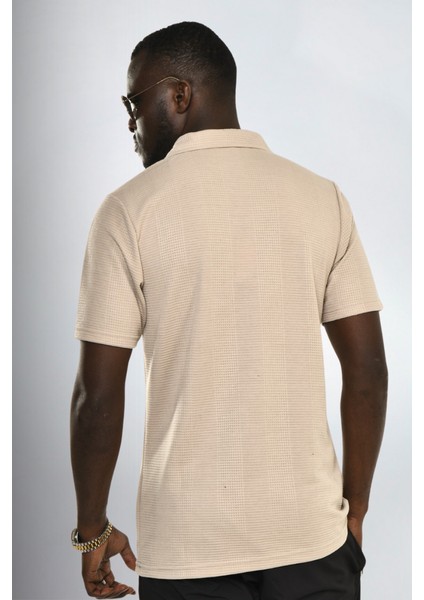 Bej Yaka Detay T-Shirt 410415 fırsatları
