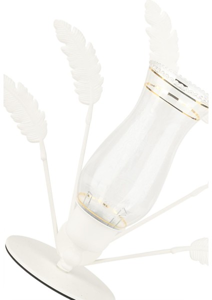 Beliz Camlı Metal Aksesuar Beyaz modelleri