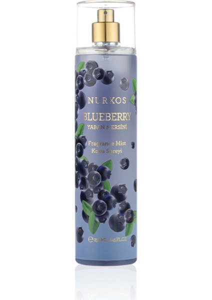 9077 Blueberry Yaban Mersini 250 ml Kadın Erkek Koku Vücut Spreyi 8681124690777