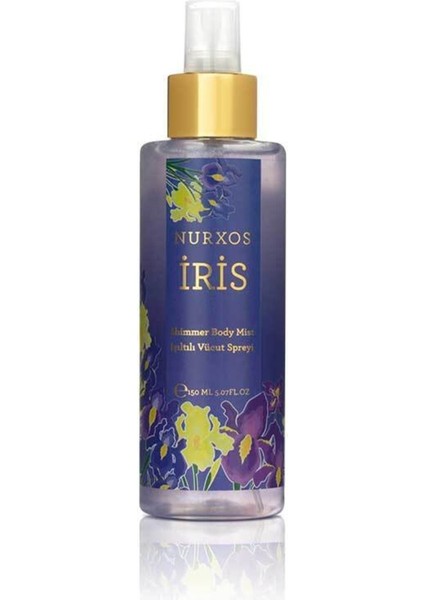 9102 Iris 150 ml Kadın Işıltılı Koku Vücut Spreyi 8681124691026