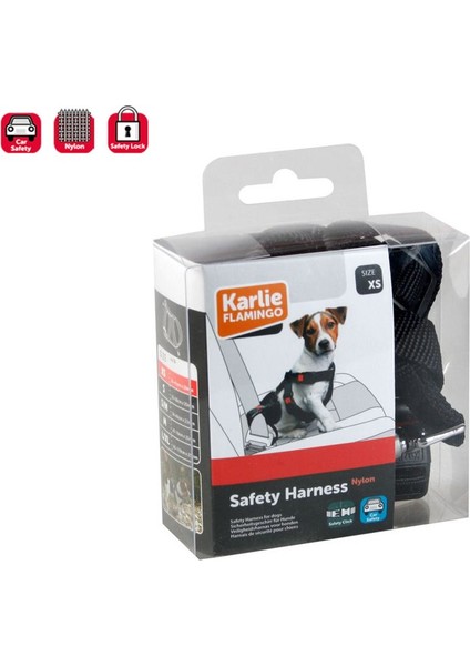 Köpek Araç Emniyet Kemeri S 35-50 cm Siyah