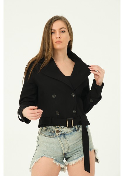 Oversize Kısa Trençkot modelleri