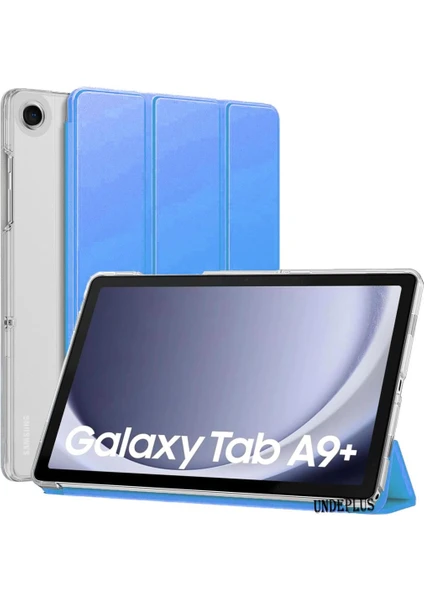 Samsung Galaxy Tab A9 Plus X210 X213 X215 X217 Kılıf Pu Deri Smart Standlı Case