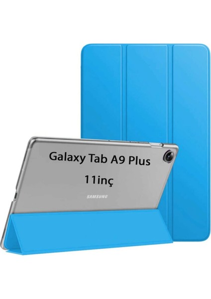 Samsung Galaxy Tab A9 Plus X210 X213 X215 X217 Kılıf Pu Deri Smart Standlı Case