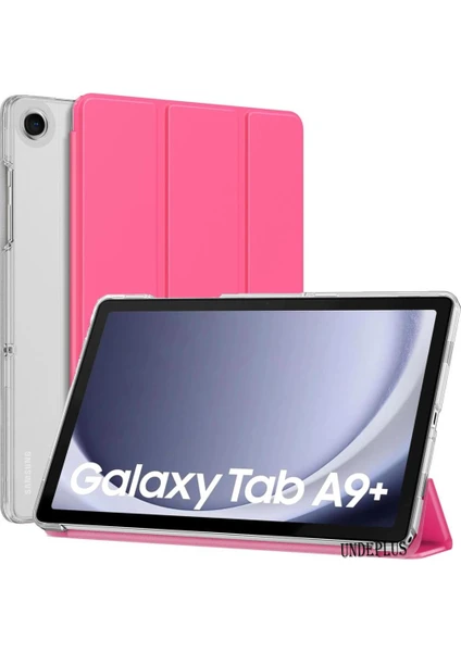 Samsung Galaxy Tab A9 Plus X210 X213 X215 X217 Kılıf Pu Deri Smart Standlı Case