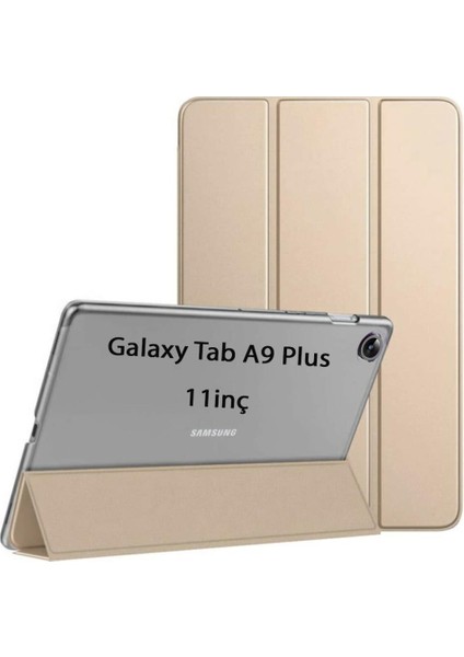 Samsung Galaxy Tab A9 Plus X210 X213 X215 X217 Kılıf Pu Deri Smart Standlı Case