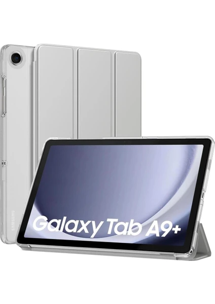 Samsung Galaxy Tab A9 Plus X210 X213 X215 X217 Kılıf Pu Deri Smart Standlı Case