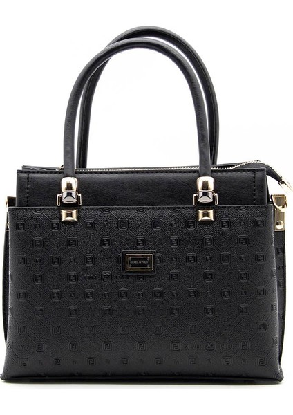 Silver Polo Kadın El Çantası Siyah - Siyah NV826