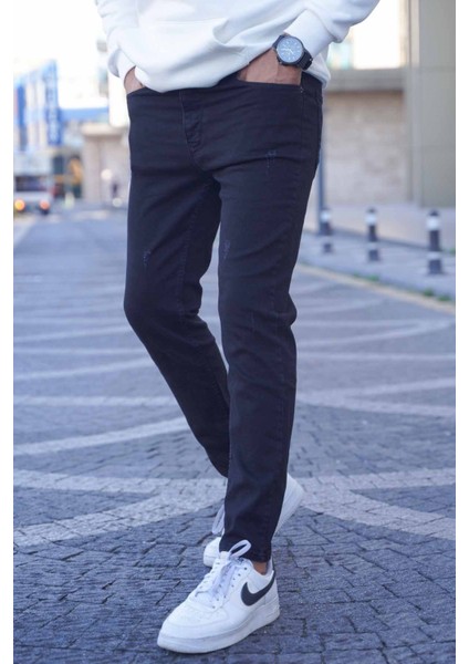 Siyah Skinny Fit Jean T6315