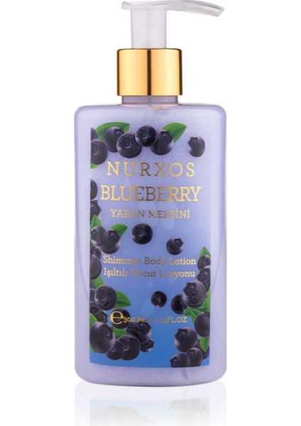 9177 Blueberry Yaban Mersini 300 ml Kadın Erkek Işıltılı Vücut Losyonu 8681124691774