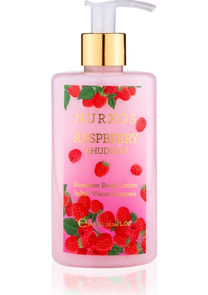 9175 Raspberry Ahududu 300 ml Kadın Erkek Işıltılı Vücut Losyonu 8681124691750