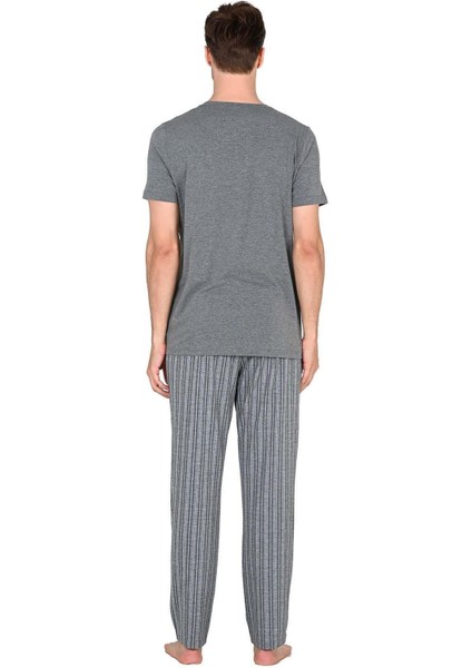 Erkek Antrasit Pijama Takımı 15221