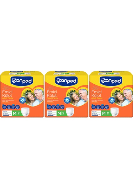 Emici Külot Orta Medium 85-125 cm 3 Paket 27 Adet