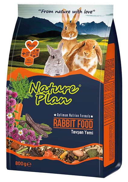 Nature Plan Tavşan Yemi 800 gr