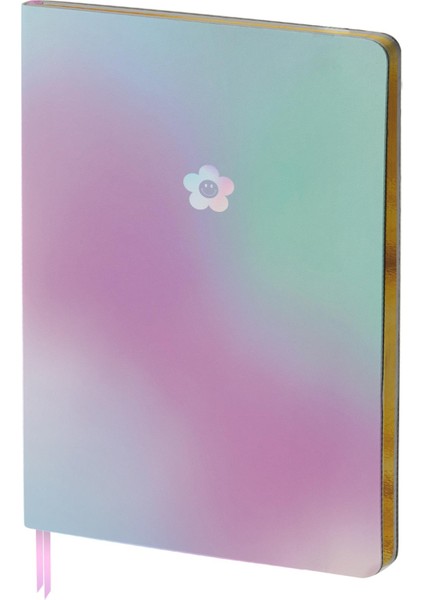 Keskin Color Yaldızlı Ciltli Defter Hologram Çiçek 19X25