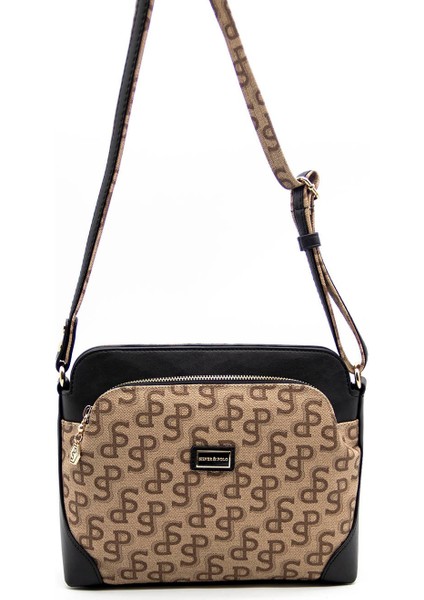 Silver Polo Kadın Çapraz Çanta Koyu Bej - Siyah NV364 fiyatları