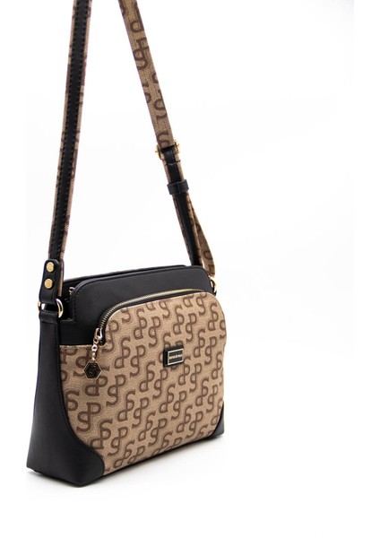 Silver Polo Kadın Çapraz Çanta Koyu Bej - Siyah NV364 modelleri