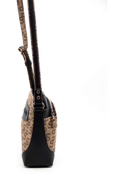 Silver Polo Kadın Çapraz Çanta Koyu Bej - Siyah NV364 fırsatları