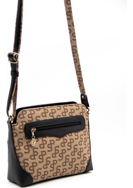 Silver Polo Kadın Çapraz Çanta Koyu Bej - Siyah NV364 indirimleri