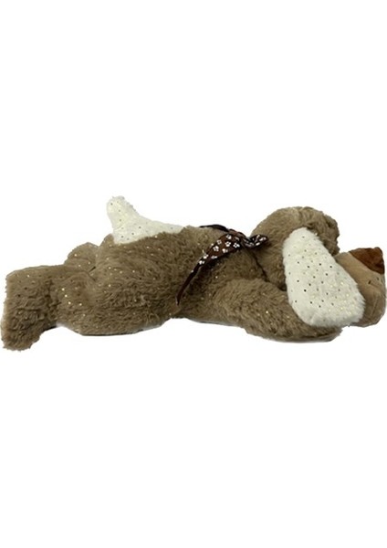 Parlak Kumaş Yatan Köpek Peluş 60 cm 63036