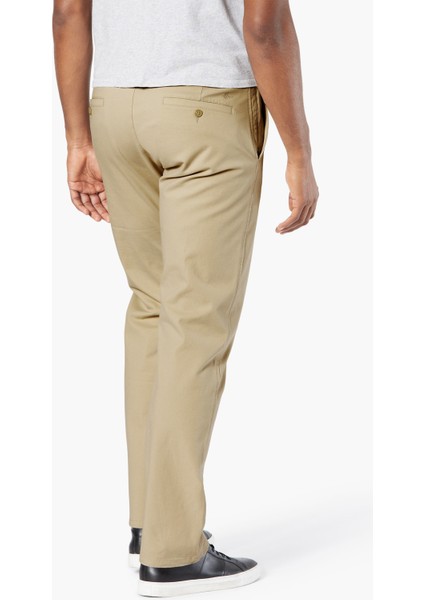 Smart 360 Flex Bej Ultimate Straight Fit Chino Pantolon