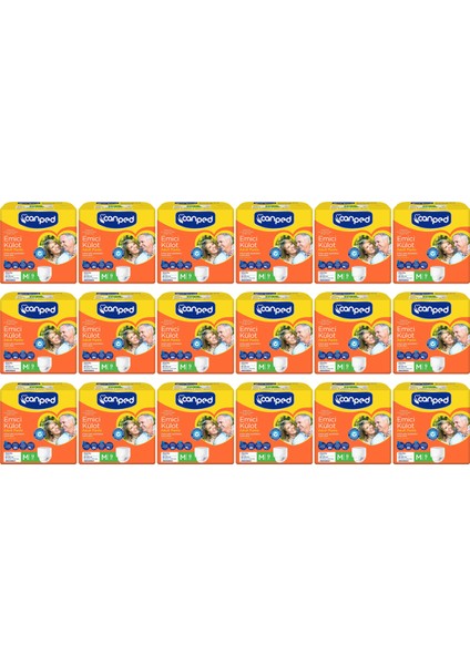 Emici Külot Orta Medium 85-125 cm 18 Paket 162 Adet