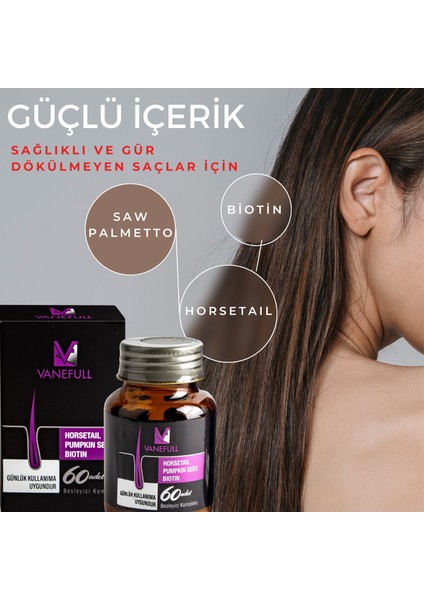 Vanefull Saç ve Tırnak Gıda Takviyesi 60 Tablet fırsatları