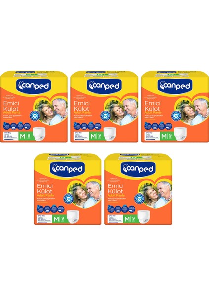 Emici Külot Orta Medium 85-125 cm 5 Paket 45 Adet