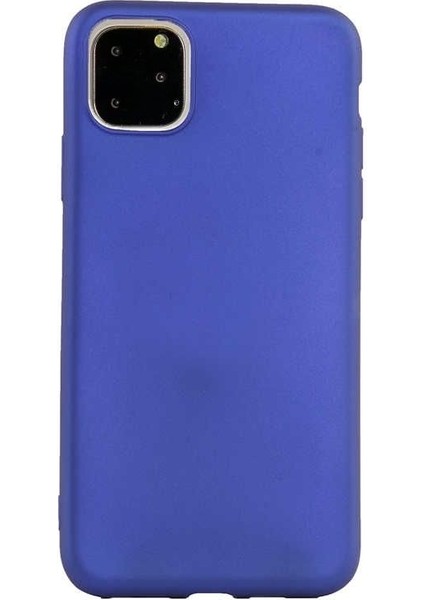 Apple iPhone 11 Pro Max Kılıf Premier Silikon Esnek Arka Koruma Mavi