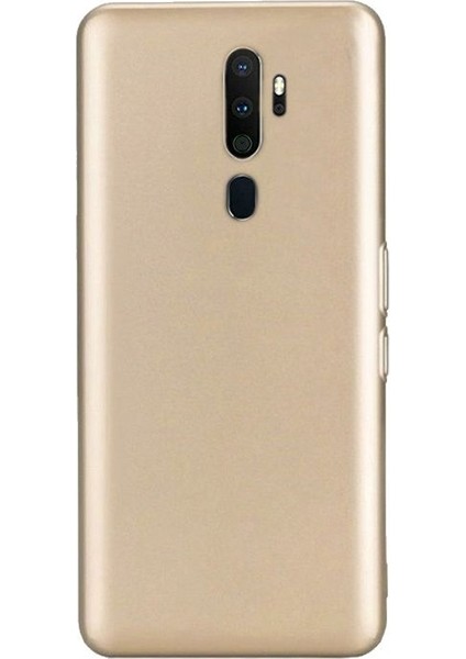 Oppo A5 2020 Kılıf Premier Silikon Esnek Arka Koruma Gold