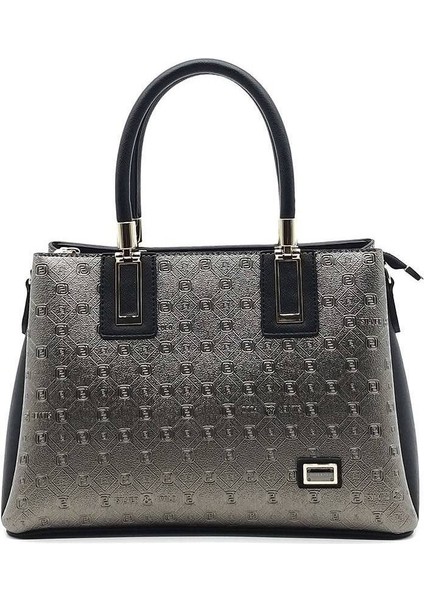 Silver Polo Kadın El Çantası Platin - Siyah NV1000 modelleri