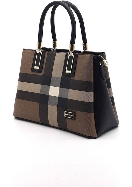 Silver Polo Kadın El Çantası Kahve - Siyah NV1000 modelleri