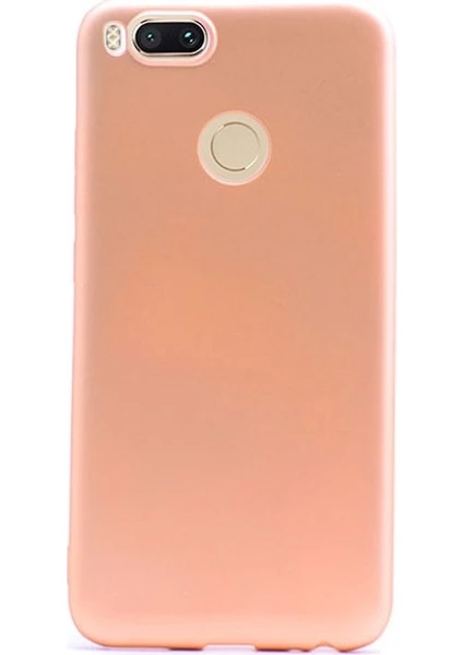 Xiaomi Mi A1 Kılıf Premier Silikon Kılıf Mat Silikon Kılıf Gold