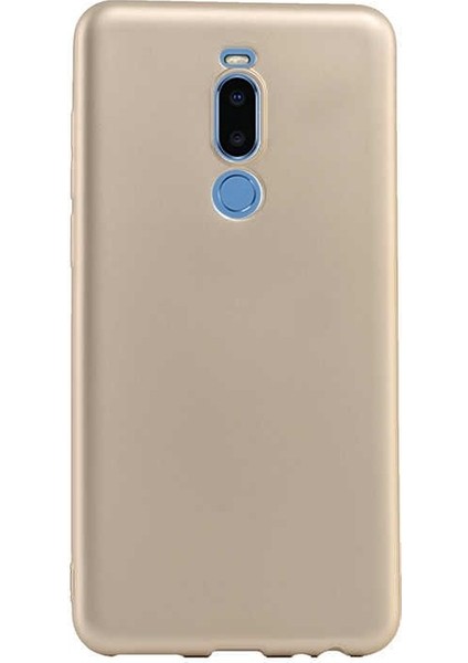 Meizu Note 8 Kılıf Premier Silikon Esnek Arka Koruma Gold