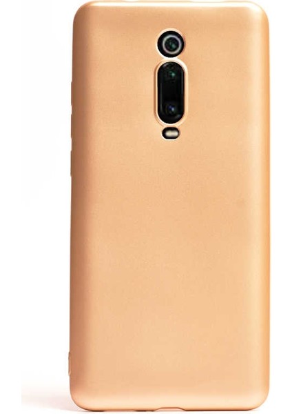 Xiaomi Mi 9t Kılıf Premier Silikon Esnek Arka Koruma Gold