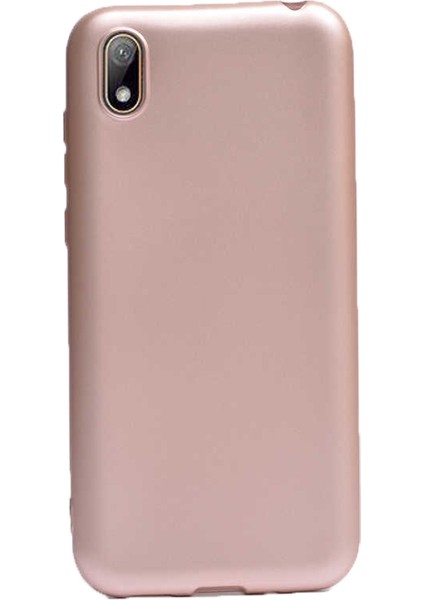 Huawei Y5 2019 Kılıf Premier Silikon Esnek Arka Koruma Bronz