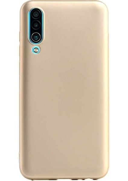 Meizu 16XS Kılıf Premier Silikon Esnek Arka Koruma Gold